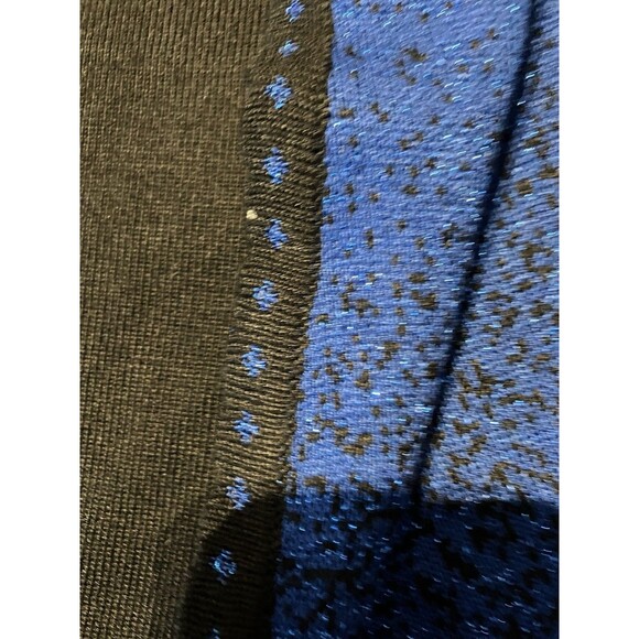 Alfred Dunner Women's Sweater Black/Blue Beaded Sparkle Size Large - Picture 6 of 8